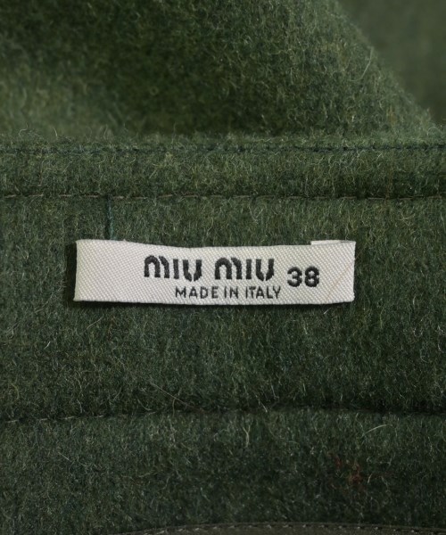 Miu Miu（ミュウミュウ）ミニスカート 緑 サイズ:38(S位) レディース/2200717057177