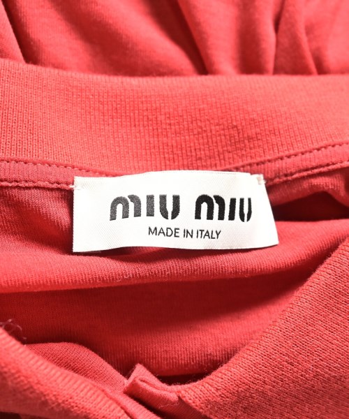 Miu Miu（ミュウミュウ）Tシャツ・カットソー 赤 サイズ:L レディース/2200717805037