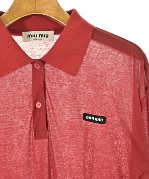 Miu Miu（ミュウミュウ）Tシャツ・カットソー 赤 サイズ:L レディース/2200717805037