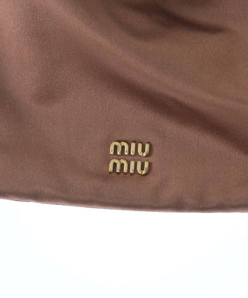 Miu Miu（ミュウミュウ）ポーチ 茶 サイズ:- レディース/2200718484040