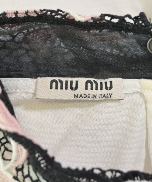 Miu Miu（ミュウミュウ）Tシャツ・カットソー 白 サイズ:S レディース/2200718709020