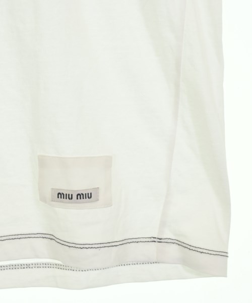 Miu Miu（ミュウミュウ）Tシャツ・カットソー 白 サイズ:S レディース/2200718709020