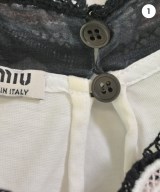 Miu Miu（ミュウミュウ）Tシャツ・カットソー 白 サイズ:S レディース/2200718709020