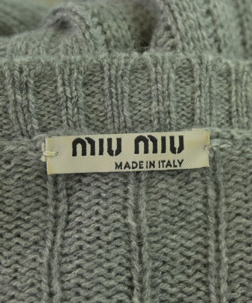 Miu Miu（ミュウミュウ）ニット・セーター グレー サイズ:38(S位) レディース/2200644380119