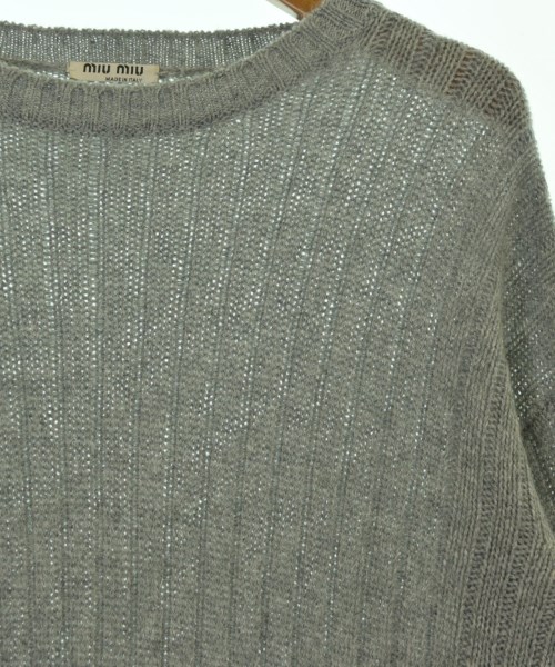 Miu Miu（ミュウミュウ）ニット・セーター グレー サイズ:38(S位) レディース/2200644380119