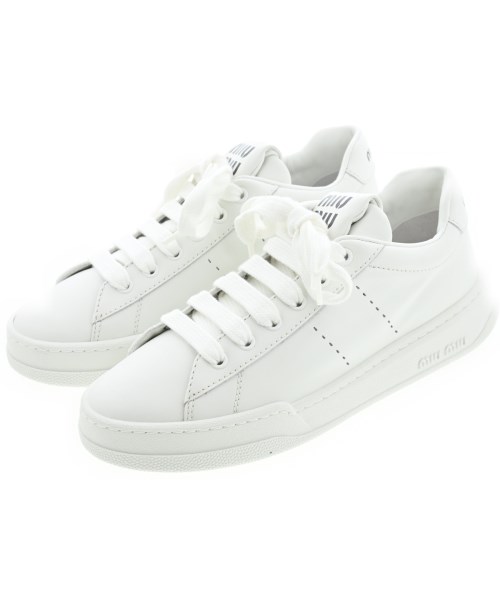 Miu Miu(ミュウミュウ)スニーカー 白 サイズ:EU38(24.5cm位)/2200646679099