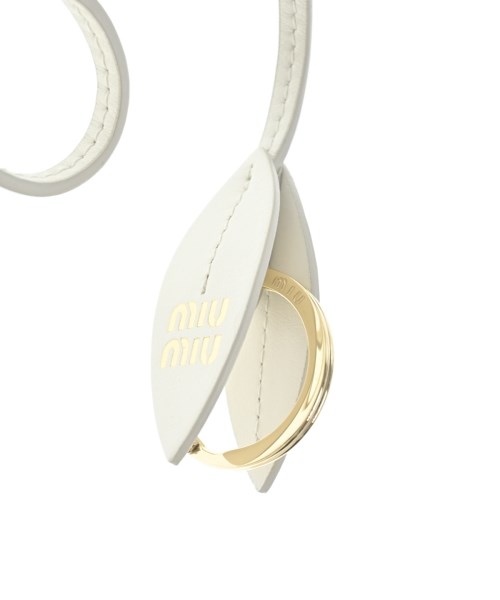 Miu Miu（ミュウミュウ）キーケース・キーホルダー 白 サイズ:- レディース/2200636461253
