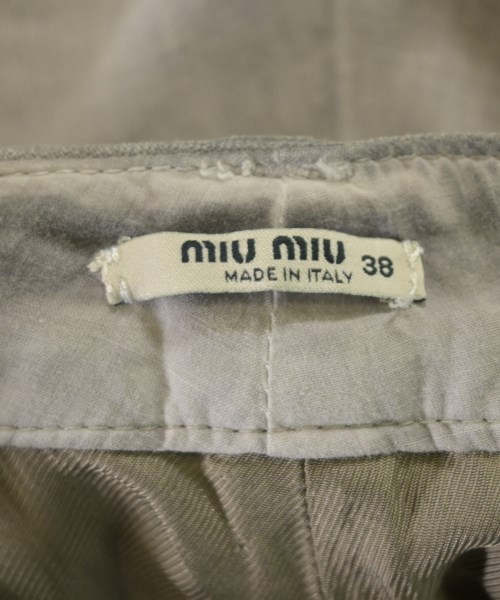 Miu Miu（ミュウミュウ）デニムパンツ グレー サイズ:38(S位) レディース/2200647585153