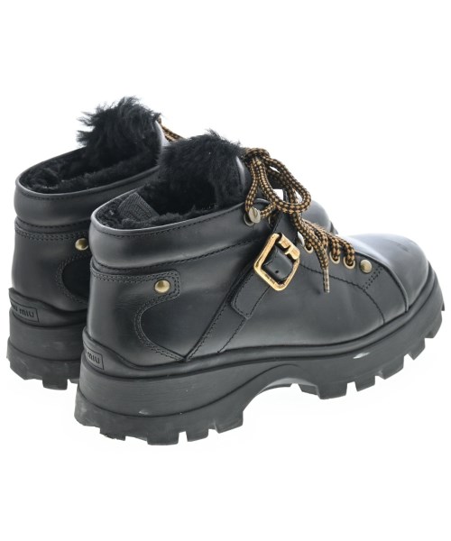 Miu Miu（ミュウミュウ）ブーツ 黒 サイズ:EU37 1/2(24cm位) レディース/2200637102025