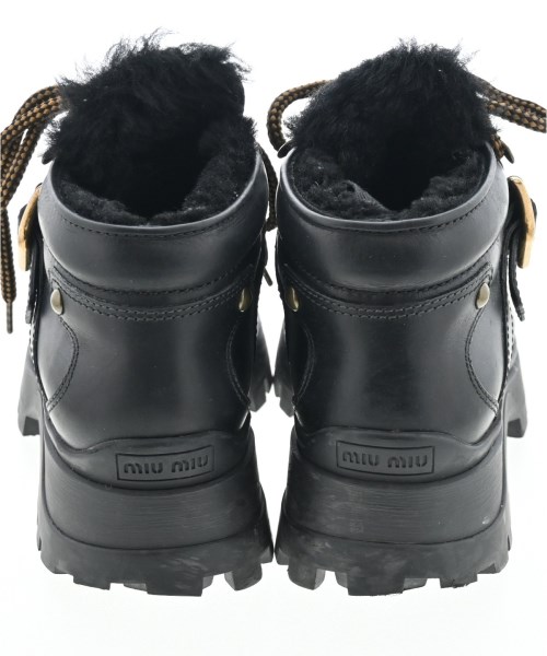 Miu Miu（ミュウミュウ）ブーツ 黒 サイズ:EU37 1/2(24cm位) レディース/2200637102025