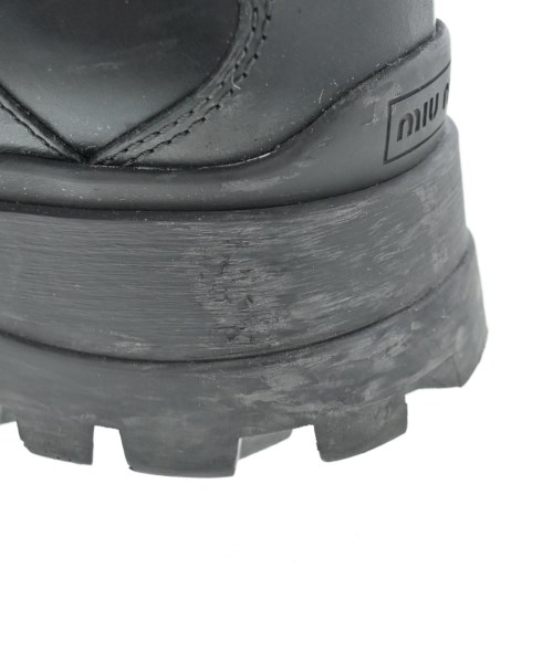 Miu Miu（ミュウミュウ）ブーツ 黒 サイズ:EU37 1/2(24cm位) レディース/2200637102025
