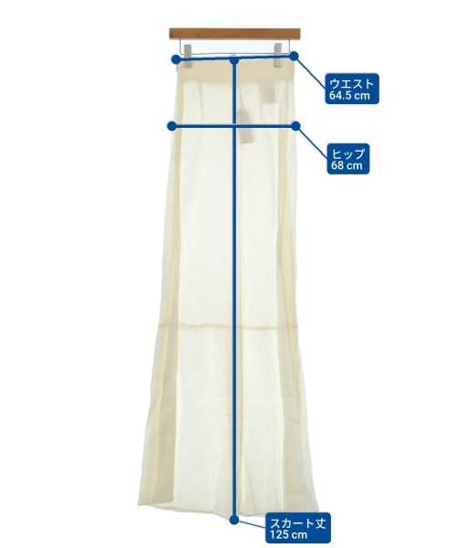Miu Miu（ミュウミュウ）ロング・マキシ丈スカート 白 サイズ:38(S位) レディース/2200637102087