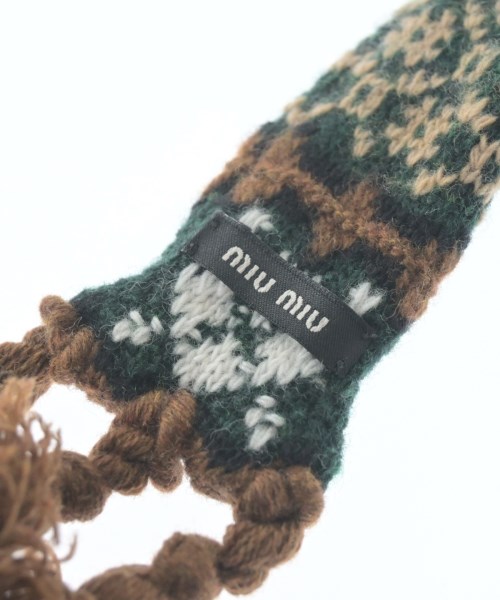 Miu Miu（ミュウミュウ）バンダナ・スカーフ 緑 サイズ:TU レディース/2200648334057
