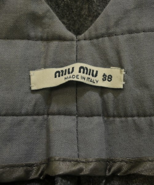 Miu Miu（ミュウミュウ）クロップドパンツ グレー サイズ:38(S位) レディース/2200648584025