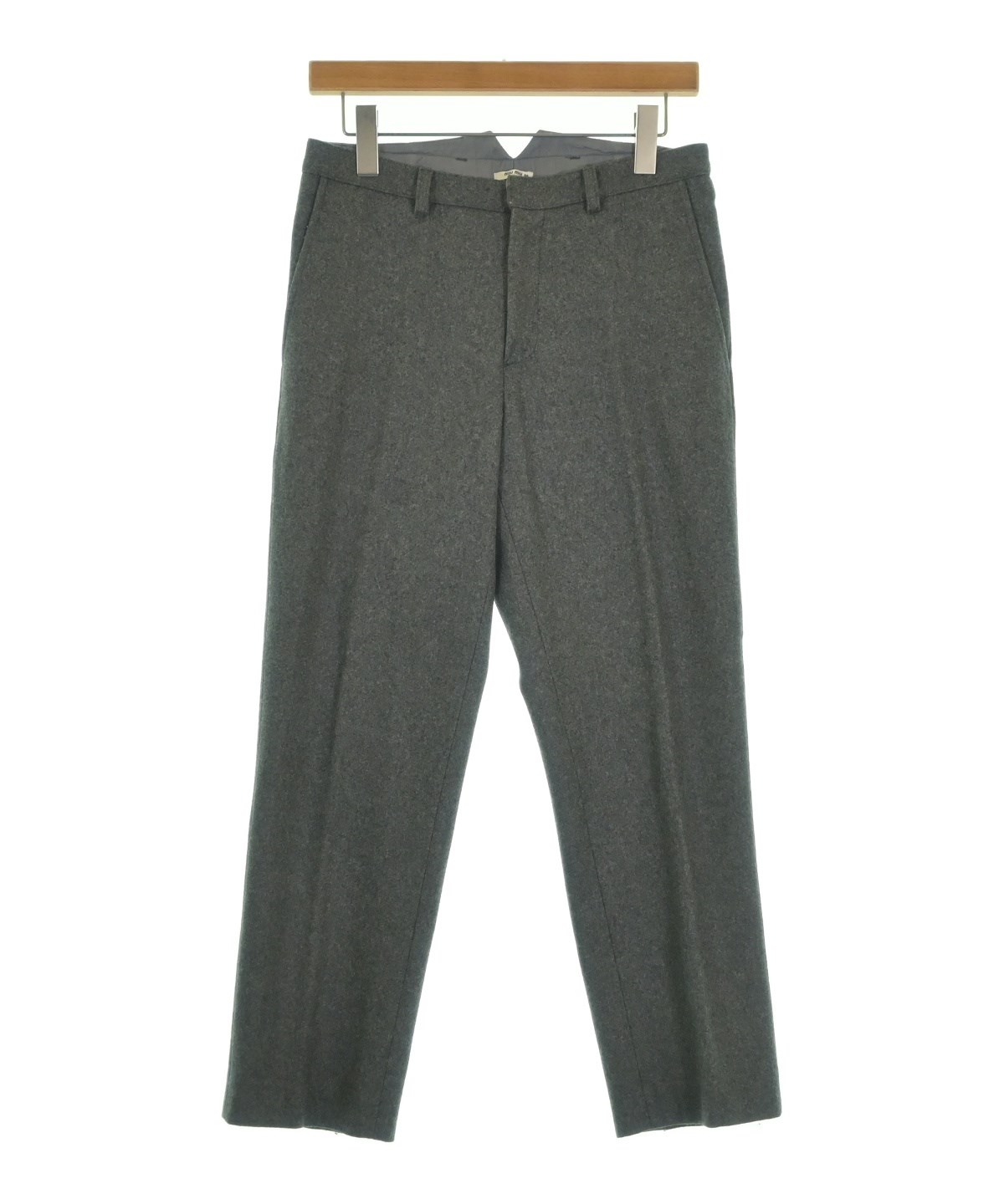 Miu Miu（ミュウミュウ）クロップドパンツ グレー サイズ:38(S位