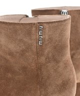 Miu Miu（ミュウミュウ）ブーティ 茶 サイズ:EU35 1/2(22cm位) レディース/2200641890031