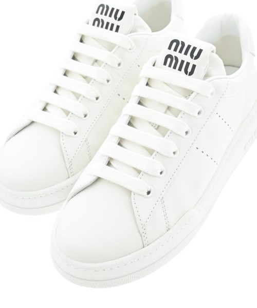 Miu Miu（ミュウミュウ）スニーカー 白 サイズ:EU38(24.5cm位) レディース/2200641177019