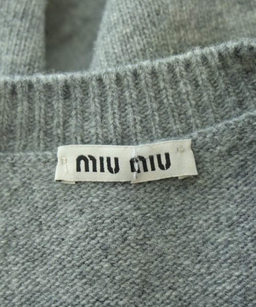 Miu Miu（ミュウミュウ）ニット・セーター グレー サイズ:38(S位) レディース/2200641177040