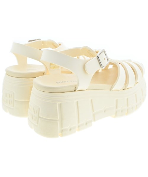 Miu Miu（ミュウミュウ）サンダル 白 サイズ:EU38(24.5cm位) レディース/2200641595295
