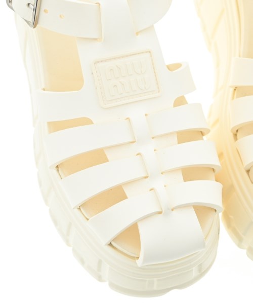 Miu Miu（ミュウミュウ）サンダル 白 サイズ:EU38(24.5cm位) レディース/2200641595295