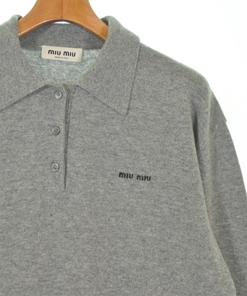 Miu Miu（ミュウミュウ）ニット・セーター グレー サイズ:40(M位) レディース/2200651076210
