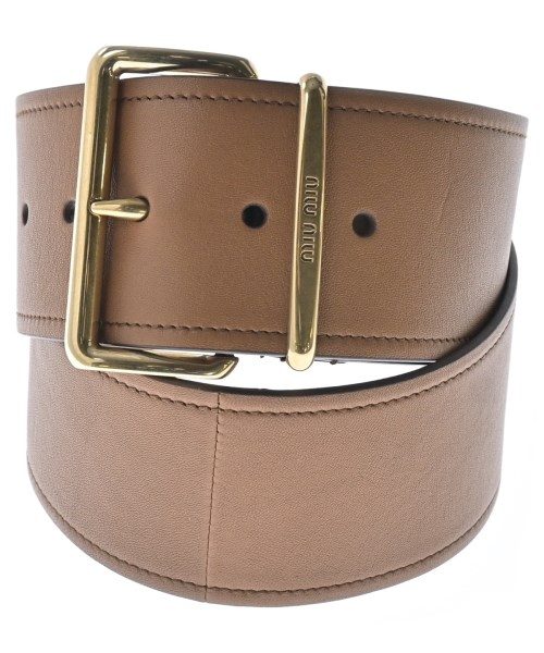 Miu Miu(ミュウミュウ)ベルト 茶 サイズ:-/2200652178012
