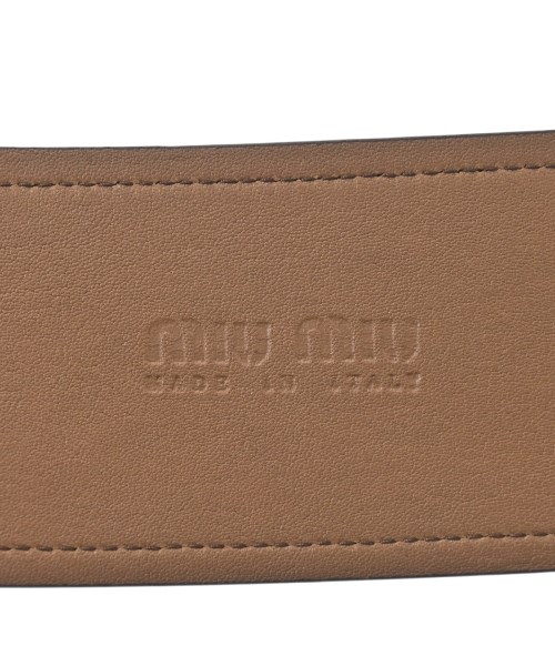 Miu Miu（ミュウミュウ）ベルト 茶 サイズ:- レディース/2200652178012