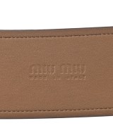 Miu Miu（ミュウミュウ）ベルト 茶 サイズ:- レディース/2200652178012