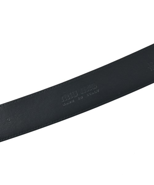 Miu Miu（ミュウミュウ）ベルト 黒 サイズ:- レディース/2200646437064