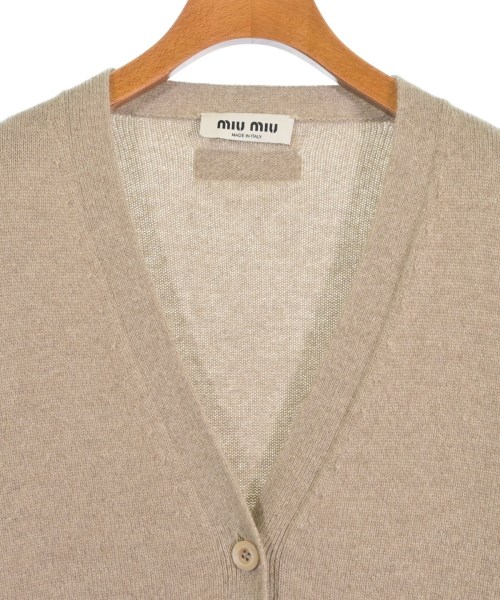 Miu Miu（ミュウミュウ）カーディガン ベージュ サイズ:36(XS位) レディース/2200653631028