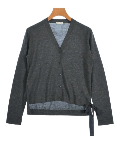 Miu Miu(ミュウミュウ)カーディガン グレー サイズ:38(S位)/2200654090152