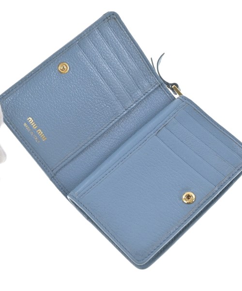 Miu Miu（ミュウミュウ）財布・コインケース 青 サイズ:- レディース/2200697375162