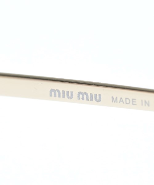 Miu Miu（ミュウミュウ）サングラス ゴールド サイズ:- レディース/2200703551016