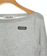 Miu Miu（ミュウミュウ）Tシャツ・カットソー グレー サイズ:38(S位) レディース/2200699871075