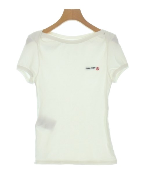 Miu Miu（ミュウミュウ）Tシャツ・カットソー 白 サイズ:M レディース
