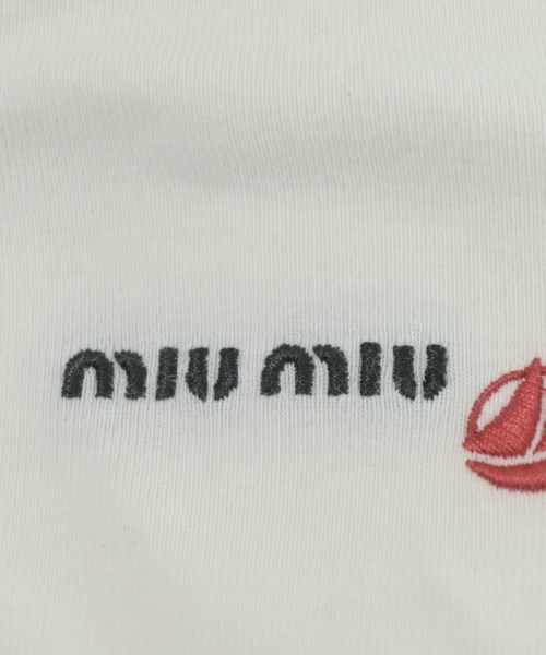 Miu Miu（ミュウミュウ）Tシャツ・カットソー 白 サイズ:M レディース/2200699871082