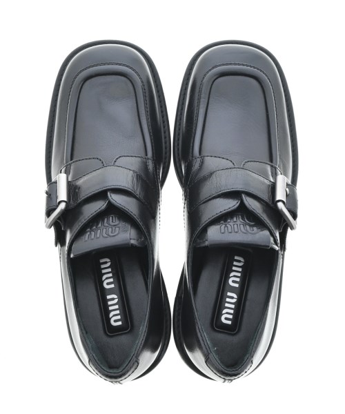 Miu Miu（ミュウミュウ）ビジネス・ドレスシューズ 黒 サイズ:EU37 1/2(24cm位) レディース/2200704720015