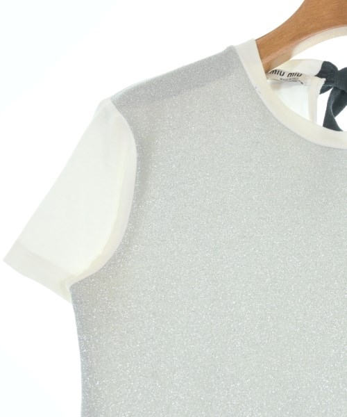 Miu Miu（ミュウミュウ）Tシャツ・カットソー シルバー サイズ:XS レディース/2200706068016