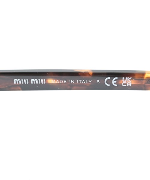 Miu Miu（ミュウミュウ）メガネ 茶 サイズ:- レディース/2200706987096