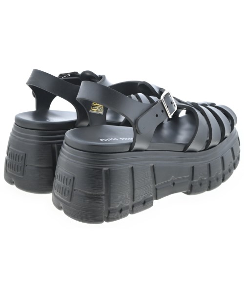 Miu Miu（ミュウミュウ）サンダル 黒 サイズ:EU39(25.5cm位) レディース/2200707378091