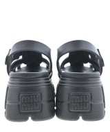 Miu Miu（ミュウミュウ）サンダル 黒 サイズ:EU39(25.5cm位) レディース/2200707378091