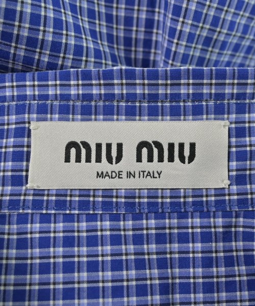 Miu Miu（ミュウミュウ）カジュアルシャツ 青 サイズ:38(S位) レディース/2200707610108