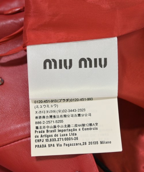 Miu Miu（ミュウミュウ）ミニスカート 赤 サイズ:40(M位) レディース/2200710002129
