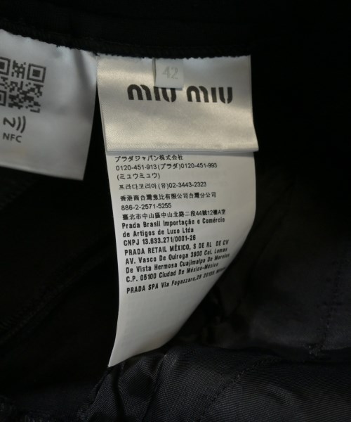 Miu Miu（ミュウミュウ）その他 黒 サイズ:42(M位) レディース/2200662629023