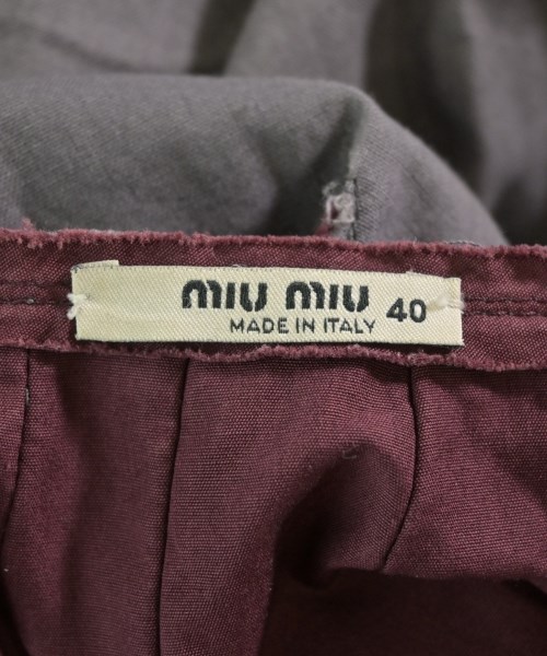 Miu Miu（ミュウミュウ）ひざ丈スカート グレー サイズ:40(M位) レディース/2200662637042
