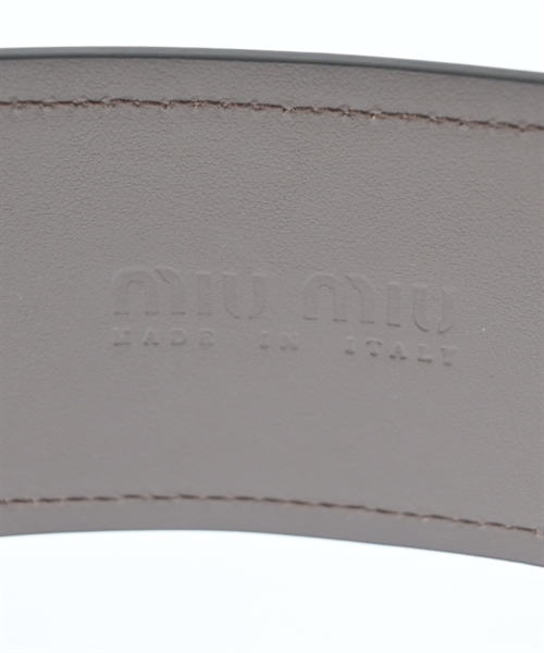 Miu Miu（ミュウミュウ）ベルト 茶 サイズ:- レディース/2200664913021