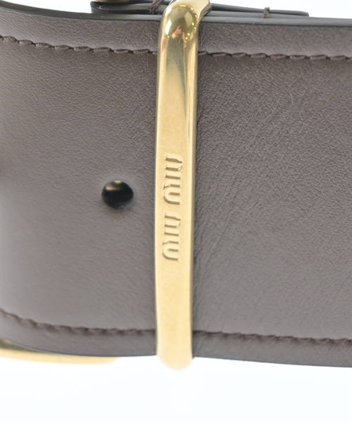 Miu Miu（ミュウミュウ）ベルト 茶 サイズ:- レディース/2200664913021