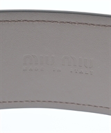 Miu Miu（ミュウミュウ）ベルト 茶 サイズ:- レディース/2200664913021