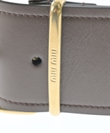 Miu Miu（ミュウミュウ）ベルト 茶 サイズ:- レディース/2200664913021