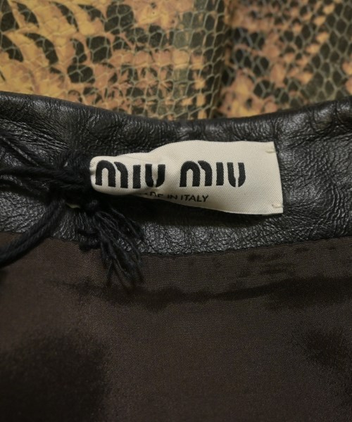 Miu Miu（ミュウミュウ）ひざ丈スカート ベージュ サイズ:38(S位) レディース/2200666132086